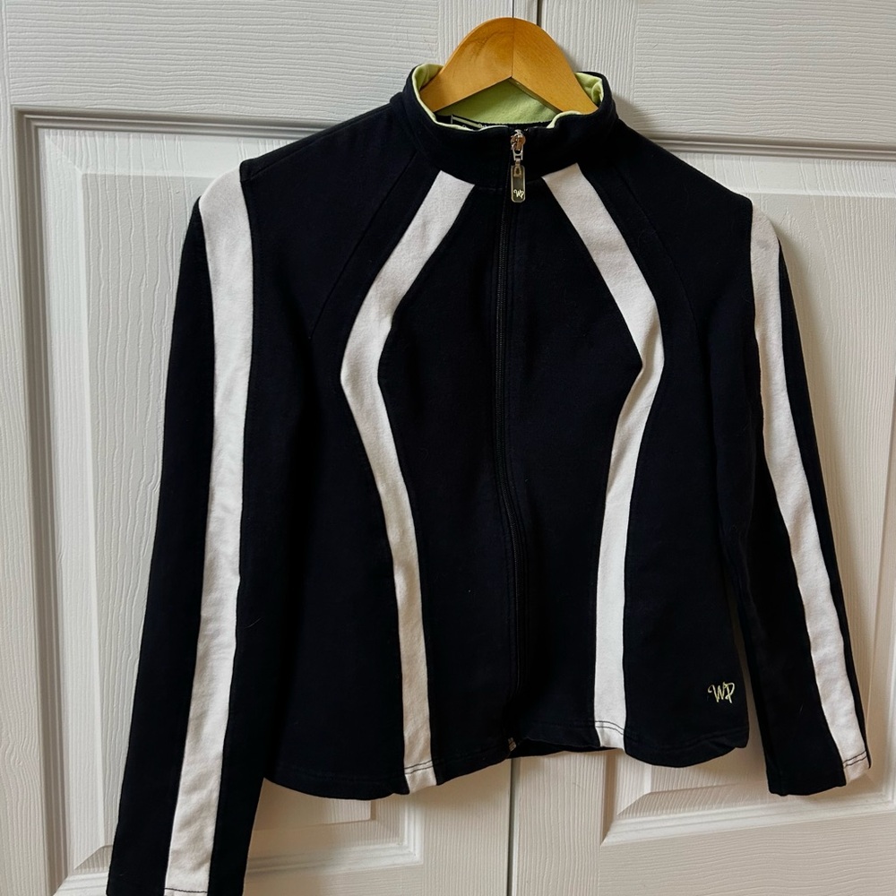 Sporty colorblock zip-up